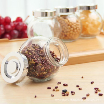 Very Cheaper Glass Beans Sesame Grain Bottle Jar for Daily Useful.